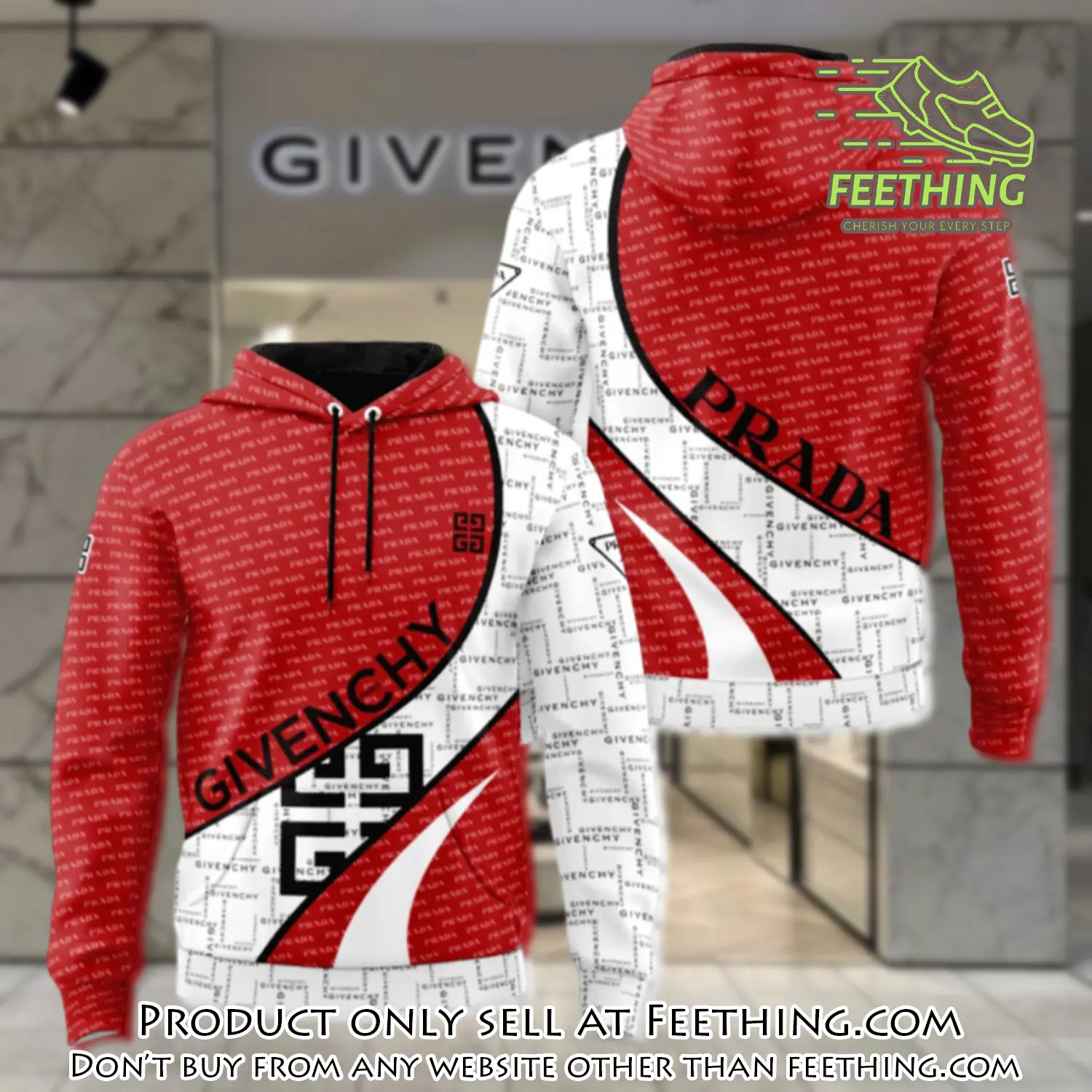 Givenchy prada unisex hoodie luxury brand gifts  jh2288 ft4246885